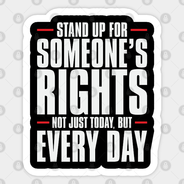 Human Rights Every Day – December Sticker by irfankokabi